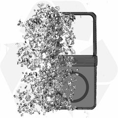 ITSKINS Hybrid_R Hinge Case w/Magnets Smoke/Transparent for Samsung Galaxy Z Flip7