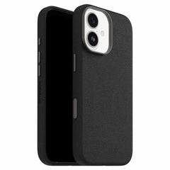 OtterBox Symmetry Cactus Leather MagSafe Case w/Camera Control Noir Ash (Black) for iPhone 17
