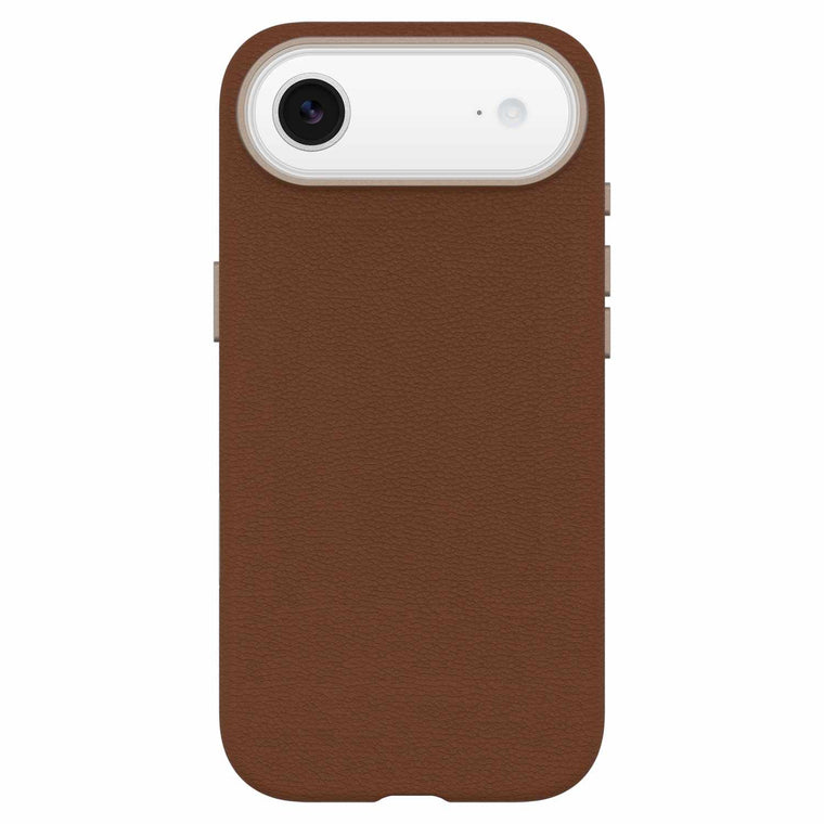 OtterBox Symmetry Cactus Leather MagSafe Case w/Camera Control Dessert Saddle (Brown) for iPhone Air