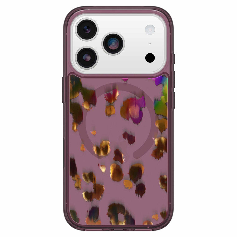OtterBox Symmetry Clear MagSafe Case w/Camera Control Leopard Shift (Pink) for iPhone 17 Pro