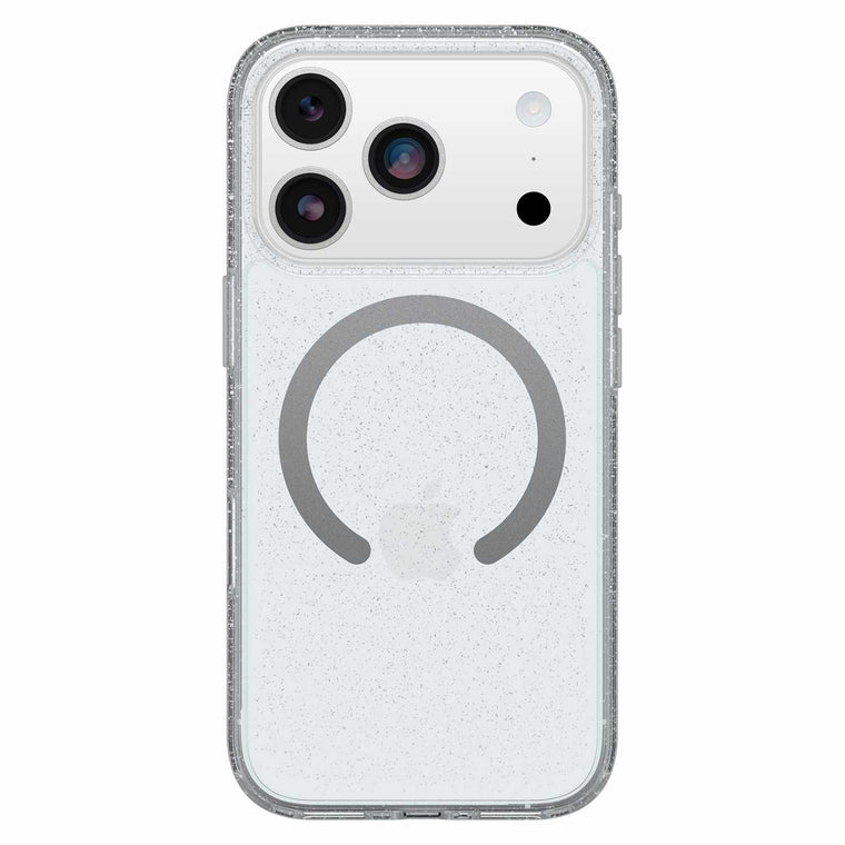 OtterBox Symmetry Clear MagSafe Case w/Camera Control Stardust 3.0 with Blue Tint (Clear) for iPhone 17 Pro