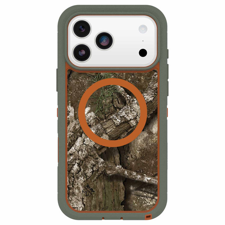 OtterBox Defender Pro XT Clear MagSafe Case w/Camera Control Realtree Apx (Green) for iPhone 17 Pro Max