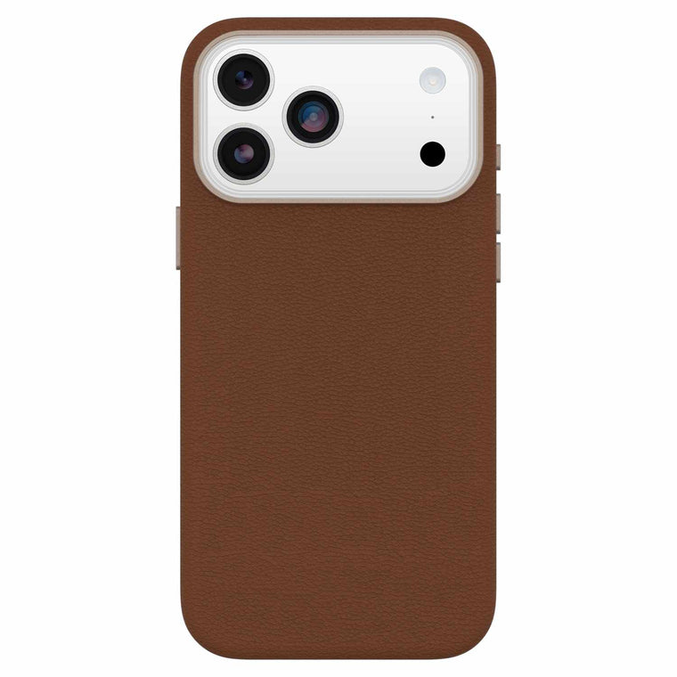 OtterBox Symmetry Cactus Leather MagSafe Case w/Camera Control Dessert Saddle (Brown) for iPhone 17 Pro Max