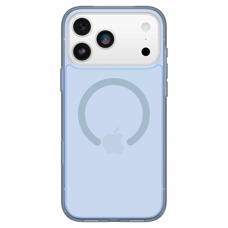 OtterBox Symmetry Clear MagSafe Case w/Camera Control Silver Glade (Blue) for iPhone 18 Pro Max/17 Pro Max