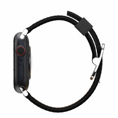 7795600 Symmetry Cactus Leather Watch Band Apple Watch 45/44/42 mm Noir Ash