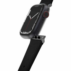 7795600 Symmetry Cactus Leather Watch Band Apple Watch 45/44/42 mm Noir Ash