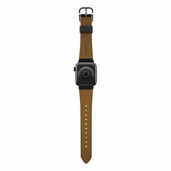 7795600 Symmetry Cactus Leather Watch Band Apple Watch 45/44/42 mm Noir Ash