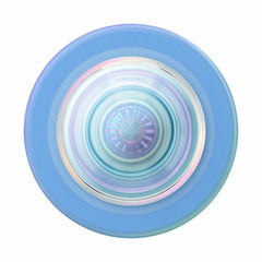 PopSockets PopGrip For MagSafe Round with Adapter Ring Blue Translucent Opalescent