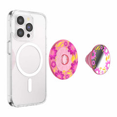 PopSockets PopGrip for MagSafe Round with Adapter Ring Pink Relief