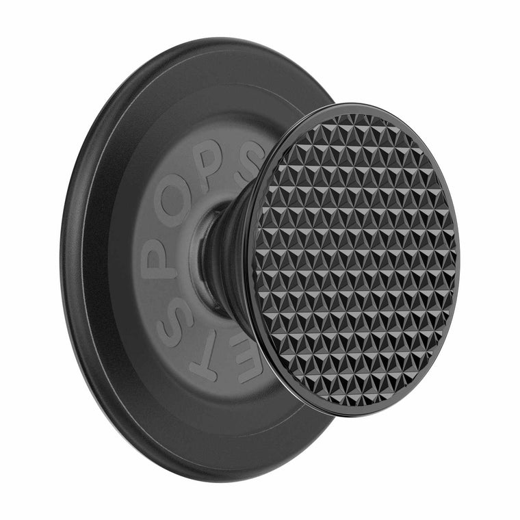 807392 PopGrip for MagSafe Round with Adapter Ring Triangle Knurled Black