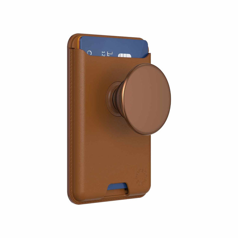 808991 Softgoods PopWallet+ for MagSafe with Adapter Cognac