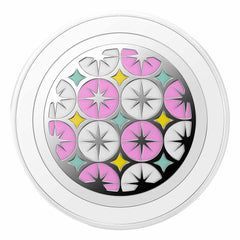 807477 PopGrip for MagSafe Round with Adapter Ring Enamel Atomic Wallpaper