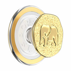 807489 PopGrip for MagSafe Round with Adapter Ring Enamel Elephant Token
