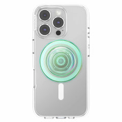 PopSockets PopGrip for MagSafe Round with Adapter Iridescent Turq