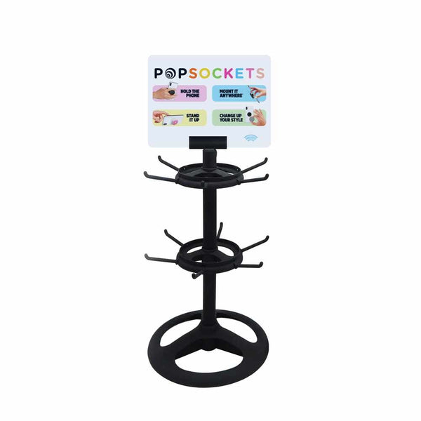 40000289 Two-Tier Spinner Display 72 units Black