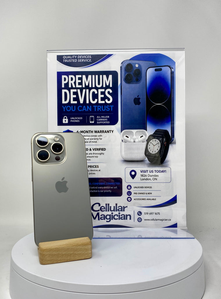 Apple iPhone 15 Pro - 128 GB - Black Titanium - Cellular Magician Cell Phone Certified
