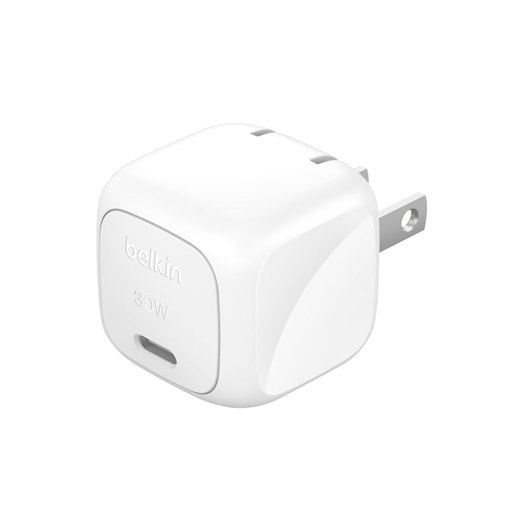 Belkin BoostCharge Wall Charger Compact USB-C PD 30W White