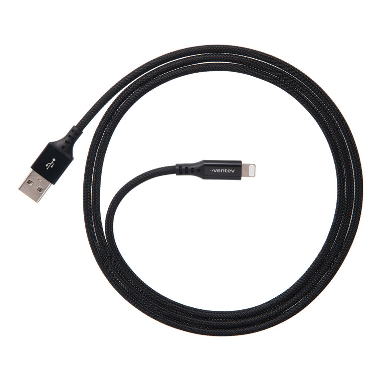 Ventev ChargeSync Alloy Lightning Cable 4ft Black