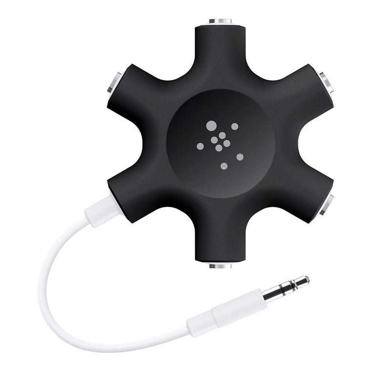 Belkin Rockstar 5 Way 3.5mm Audio Splitter White