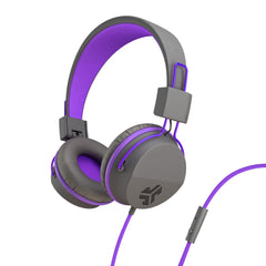 JLab JBuddies Studio Over Ear Folding Kids Headphones Purple/Gray