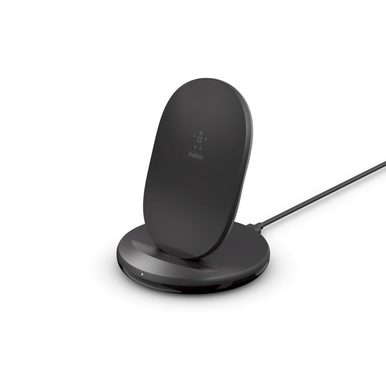 Belkin BoostCharge 15W Wireless Charging Stand + QCÊ3.0 24W Wall Charger Black